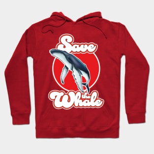 Save the Whale Red Hoodie